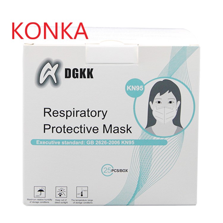 Top Quality Ffp2 En149 Ce Bfe Pfe99% Kn95 China Whitelist Disposable Anti-virus Elastic Earloop Face Masks For Daily Protection